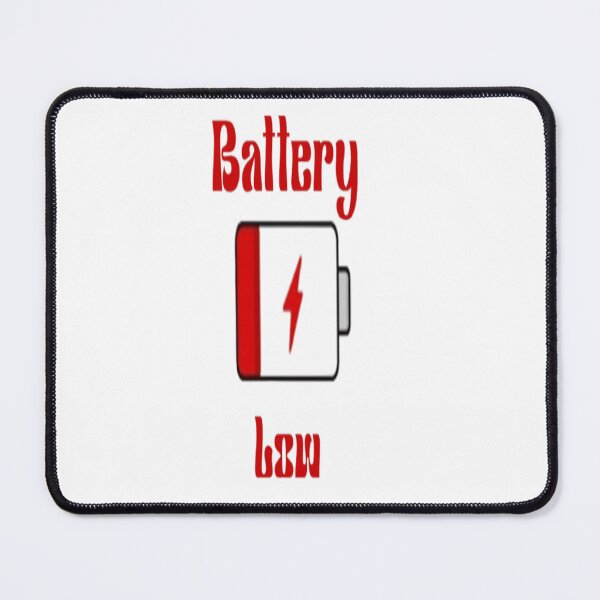 Item preview, Battery Low Funny Typography designed and sold by PrashaDesigns.