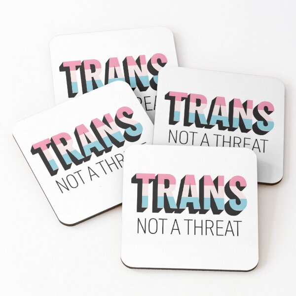 Item preview, Trans Not A Threat Transgender Pride Aesthetic designed and sold by auxincaftan0o.