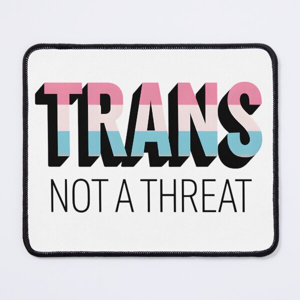 Item preview, Trans Not A Threat Transgender Pride Aesthetic designed and sold by auxincaftan0o.