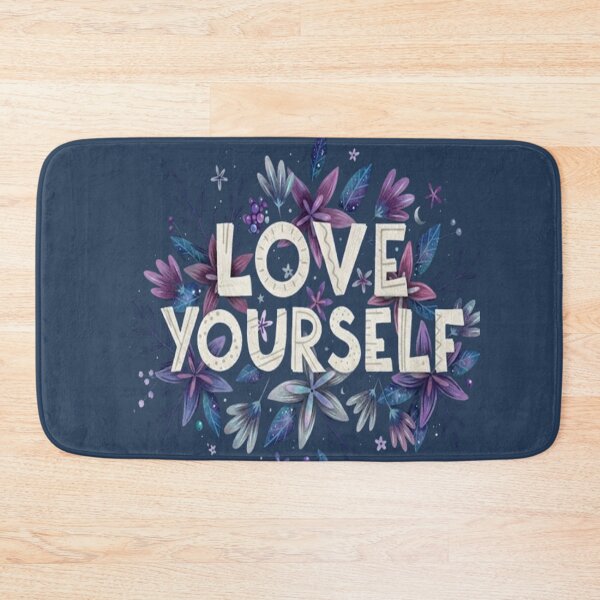 Item preview, Love Yourself Floral Watercolor Art designed and sold by CozyQuotePrints.