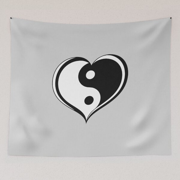 Item preview, Black and White Heart designed and sold by hitNmiss.