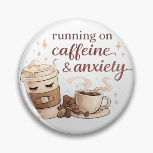 Item preview, running on caffeine & anxiety ☕☁️✨ designed and sold by AeraArts.