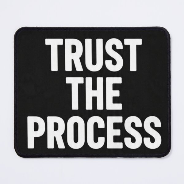 Item preview, Trust The Process | Bold Minimal Typography Gym T-Shirt designed and sold by AiNaturalsOnly.