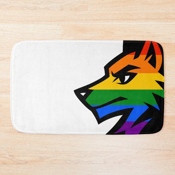 Item preview, Rainbow LGBTQ Furry Pride Wolf Icon designed and sold by BlueBullBazaar.
