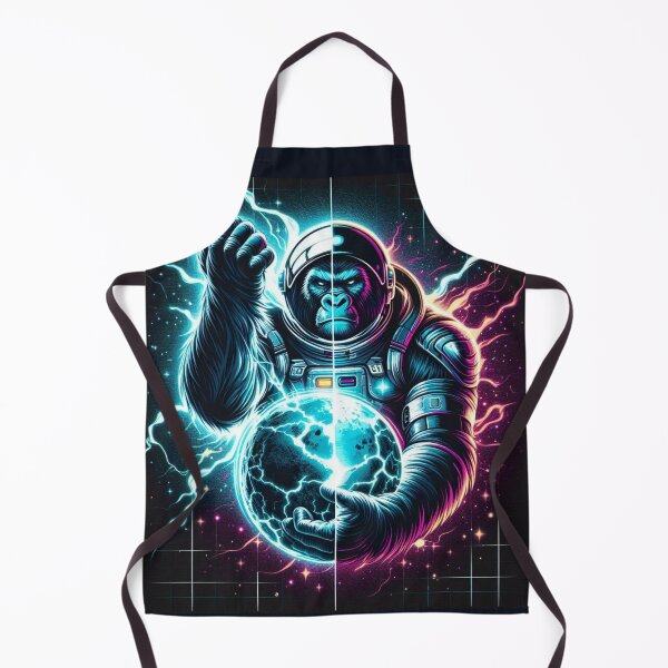 Item preview, Neon Cosmic Gorilla – Futuristic Astronaut Animal Design designed and sold by Dogandesighn.
