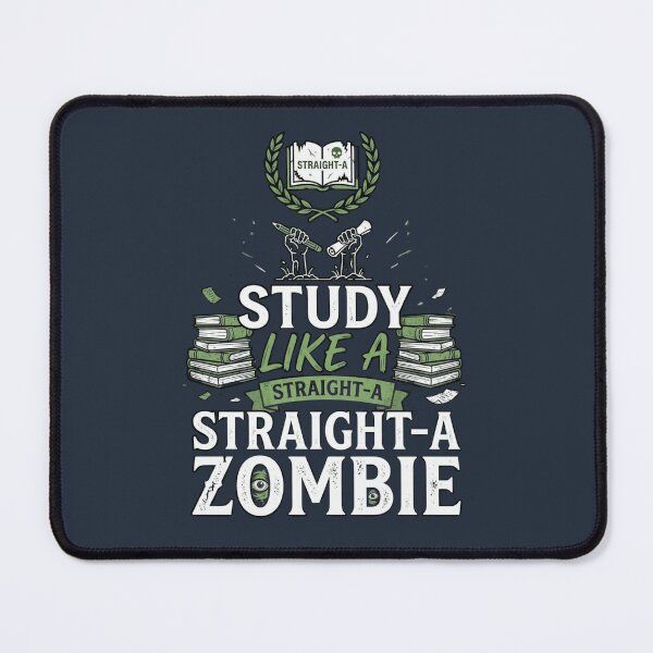 Item preview, Straight A Zombie Funny Student designed and sold by Amr Darwish Graphic designer.