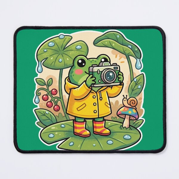Item preview, Nature Photographer Frog – Cute Adventure Cartoon Forest Aesthetic designed and sold by ArtsyExplorer.