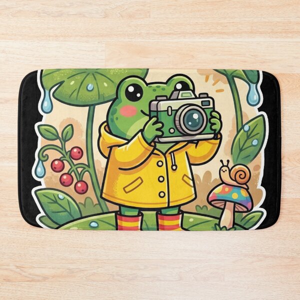 Item preview, Nature Photographer Frog – Cute Adventure Cartoon Forest Aesthetic designed and sold by ArtsyExplorer.
