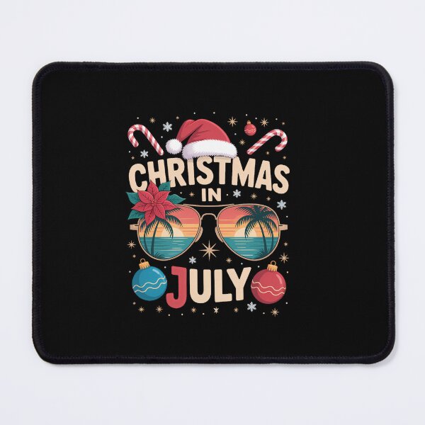 Item preview, Christmas in July Sunglasses Beach Santa Hat designed and sold by SapfireStuArt.