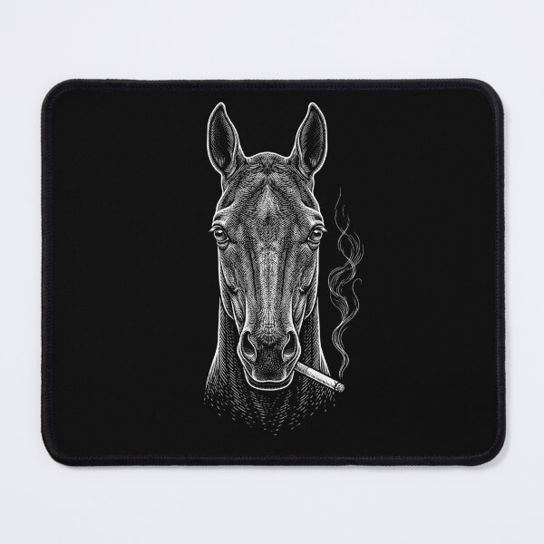 Item preview, Funny Horse Smoking Meme Animal Lover designed and sold by DoodleTortle.
