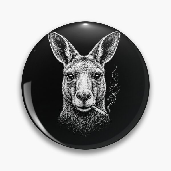 Item preview, Funny Kangaroo Smoking Meme Animal Lover designed and sold by DoodleTortle.