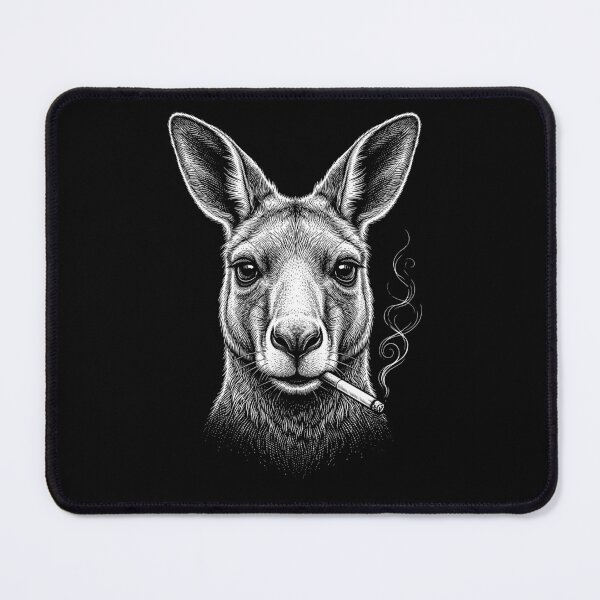 Item preview, Funny Kangaroo Smoking Meme Animal Lover designed and sold by DoodleTortle.