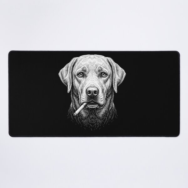 Item preview, Funny Labrador Retriever Smoking Meme Dog Owner designed and sold by DoodleTortle.