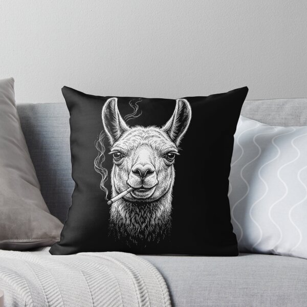Item preview, Funny Llama Smoking Meme Animal Lover designed and sold by DoodleTortle.