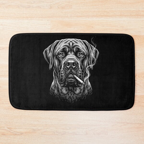 Item preview, Funny Mastiff Smoking Meme Dog Owner designed and sold by DoodleTortle.