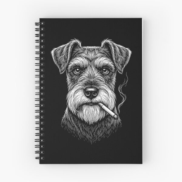 Item preview, Funny Miniature Schnauzer Smoking Meme Dog Owner designed and sold by DoodleTortle.
