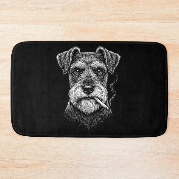 Item preview, Funny Miniature Schnauzer Smoking Meme Dog Owner designed and sold by DoodleTortle.