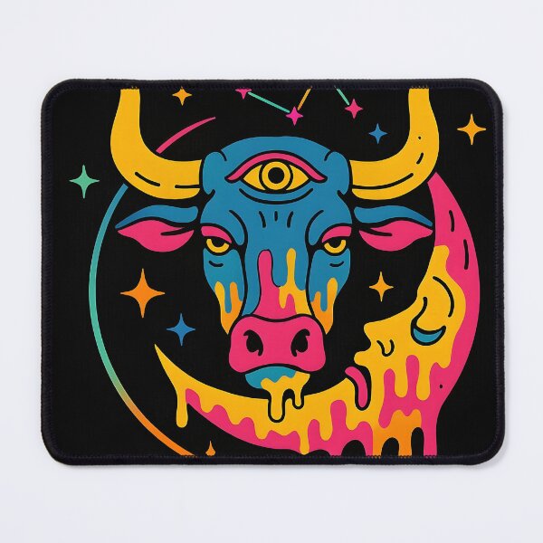 Item preview, Retro Taurus with third eye  designed and sold by Karma&Tao.