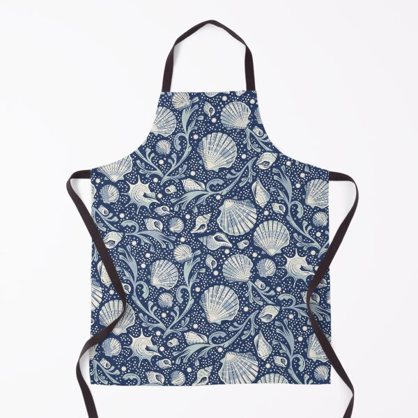 Item preview, Bohemian Seashells - Classic Navy designed and sold by appleyards.