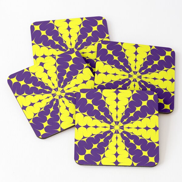 Item preview, Optical Geometry - Logistic/Line (lemon/aubergine) designed and sold by Optical Geometry by veganjackson.