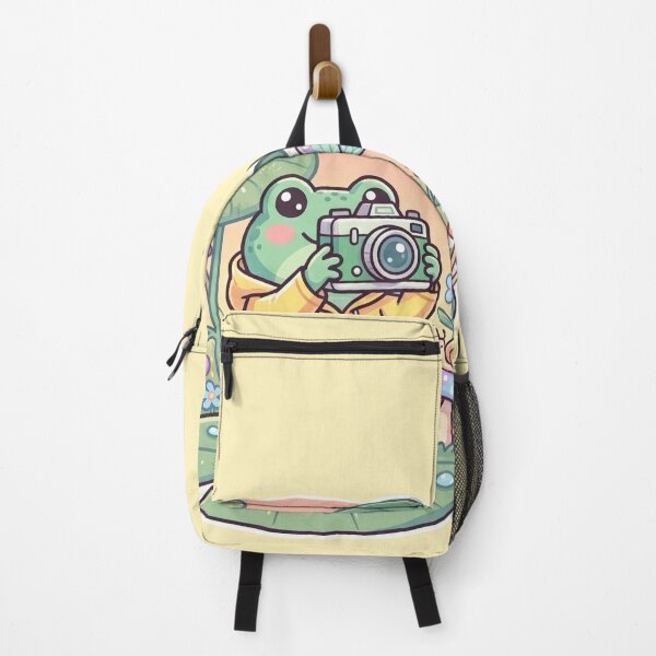 Item preview, Nature Photographer Frog – Cute Adventure Cartoon Forest Aesthetic Pastel designed and sold by ArtsyExplorer.