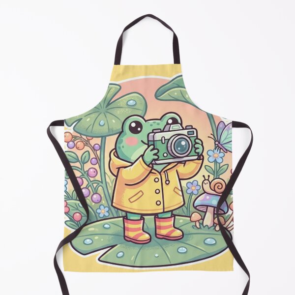 Item preview, Nature Photographer Frog – Cute Adventure Cartoon Forest Aesthetic Pastel designed and sold by ArtsyExplorer.