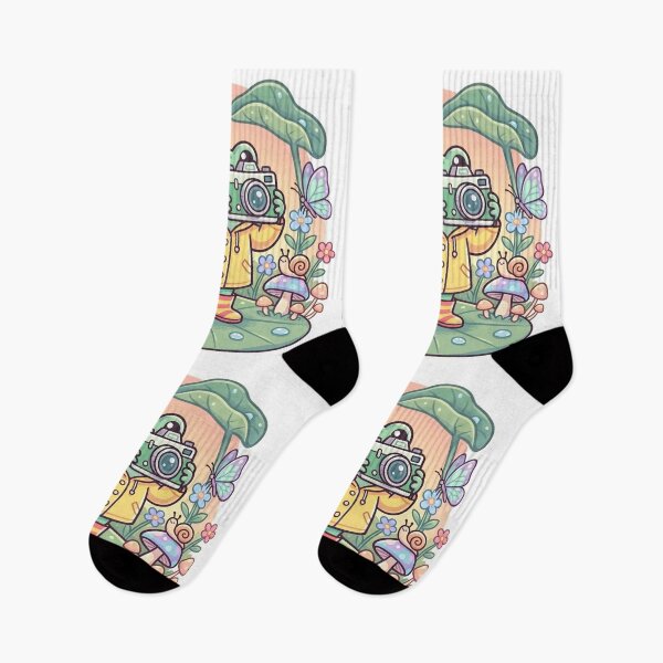 Item preview, Nature Photographer Frog – Cute Adventure Cartoon Forest Aesthetic Pastel designed and sold by ArtsyExplorer.