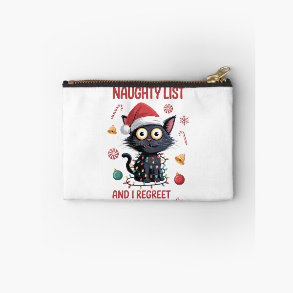 Item preview, Christmas in July Black Cat Santa on the Naughty designed and sold by SapfireStuArt.
