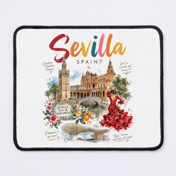 Item preview, Colorful Sevilla Vibes – Spain Travel Art designed and sold by Countries&Cities Shop.