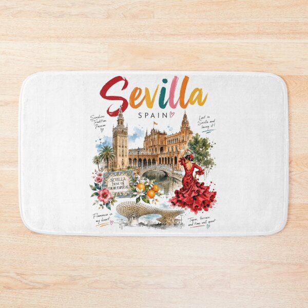 Item preview, Colorful Sevilla Vibes – Spain Travel Art designed and sold by Countries&Cities Shop.