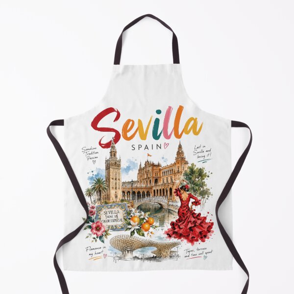 Item preview, Colorful Sevilla Vibes – Spain Travel Art designed and sold by Countries&Cities Shop.