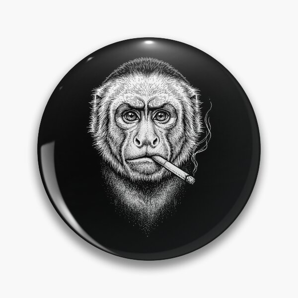 Item preview, Funny Monkey Smoking Meme Animal Lover designed and sold by DoodleTortle.