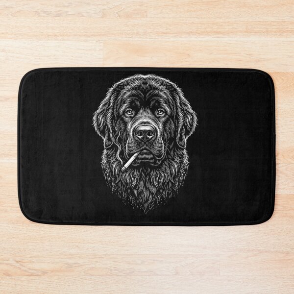 Item preview, Funny Newfoundland Smoking Meme Dog Owner designed and sold by DoodleTortle.