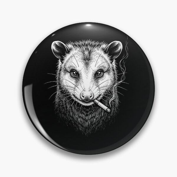 Item preview, Funny Opossum Smoking Meme Animal Lover designed and sold by DoodleTortle.