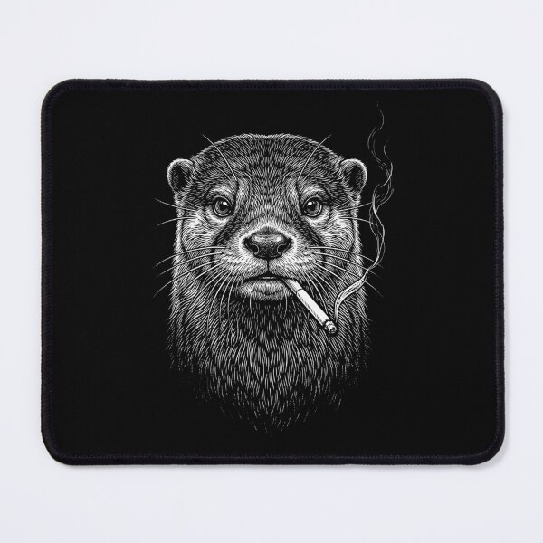 Item preview, Funny Otter Smoking Meme Animal Lover designed and sold by DoodleTortle.