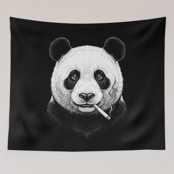 Item preview, Funny Panda Smoking Meme Animal Lover designed and sold by DoodleTortle.