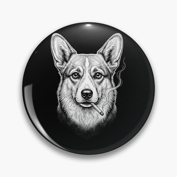 Item preview, Funny Pembroke Welsh Corgi Smoking Meme Dog Owner designed and sold by DoodleTortle.
