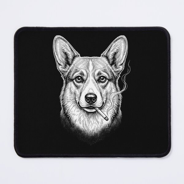 Item preview, Funny Pembroke Welsh Corgi Smoking Meme Dog Owner designed and sold by DoodleTortle.