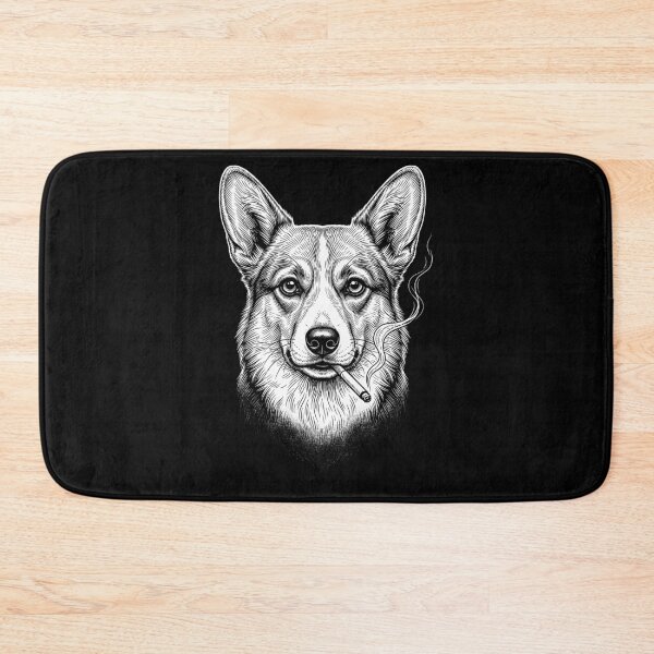 Item preview, Funny Pembroke Welsh Corgi Smoking Meme Dog Owner designed and sold by DoodleTortle.