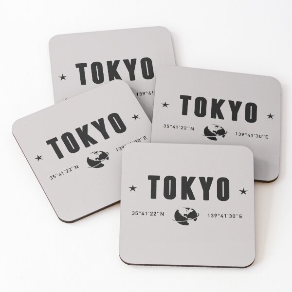 Item preview, Tokyo Japan Coordinates Globe Typography designed and sold by capricedefille.