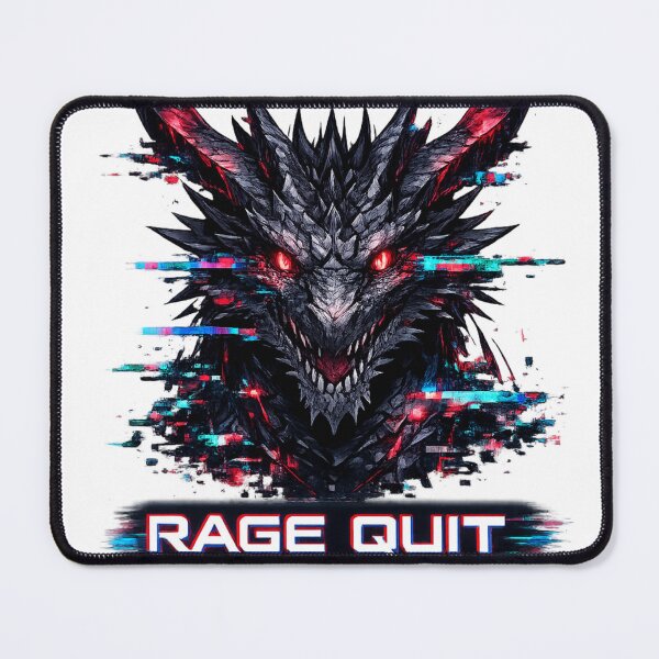 Item preview, RAGE QUIT Glitch Dragon Cyberpunk Neon Gamer Anime Streetwear Design designed and sold by OFFLINE FOREVER™ オフライン.
