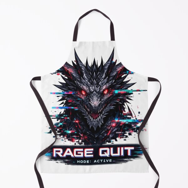 Item preview, RAGE QUIT Glitch Dragon Cyberpunk Neon Gamer Anime Streetwear Design designed and sold by OFFLINE FOREVER™ オフライン.