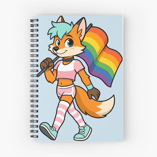 Item preview, Furry Femboy Fox Pride Flag March designed and sold by BlueBullBazaar.