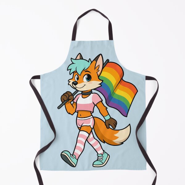 Item preview, Furry Femboy Fox Pride Flag March designed and sold by BlueBullBazaar.