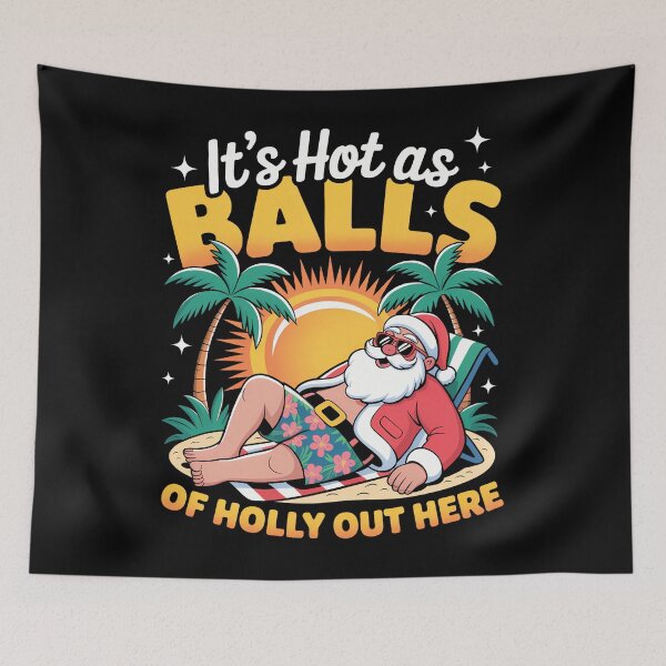 Item preview, Christmas in July Hawaii Santa Beach Summer Vacation designed and sold by SapfireStuArt.