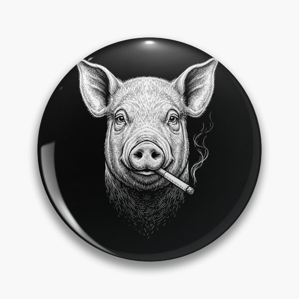 Item preview, Funny Pig Smoking Meme Animal Lover designed and sold by DoodleTortle.