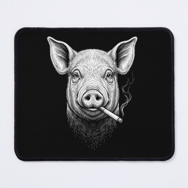 Item preview, Funny Pig Smoking Meme Animal Lover designed and sold by DoodleTortle.
