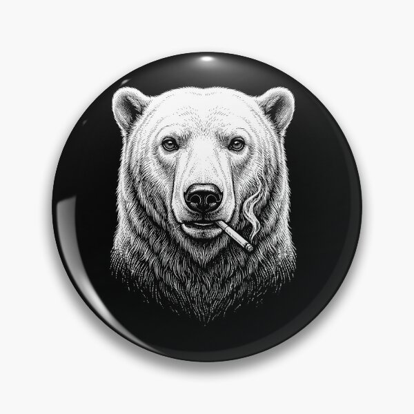 Item preview, Funny Polar Bear Smoking Meme Animal Lover designed and sold by DoodleTortle.