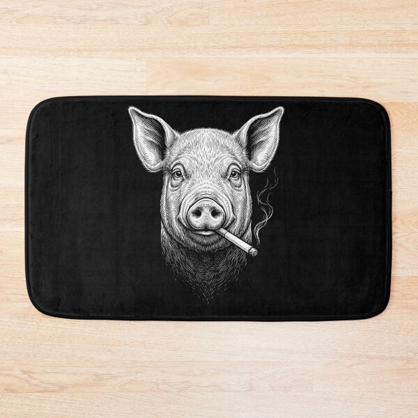 Item preview, Funny Pig Smoking Meme Animal Lover designed and sold by DoodleTortle.