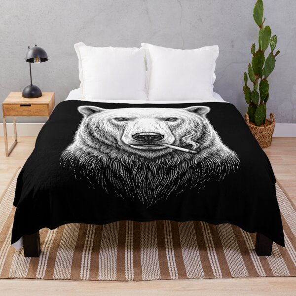 Item preview, Funny Polar Bear Smoking Meme Animal Lover designed and sold by DoodleTortle.